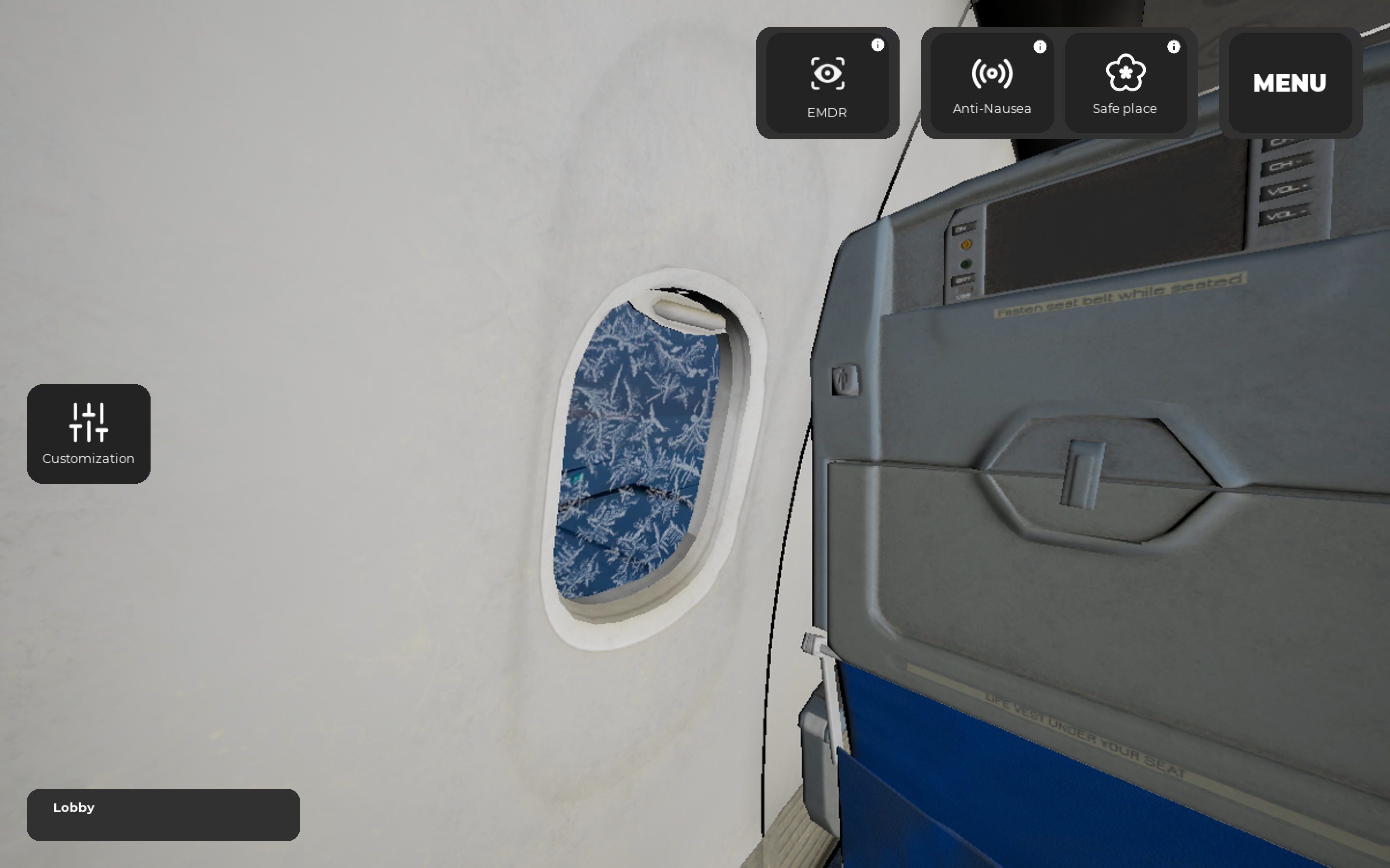 fear of flying VR therapy