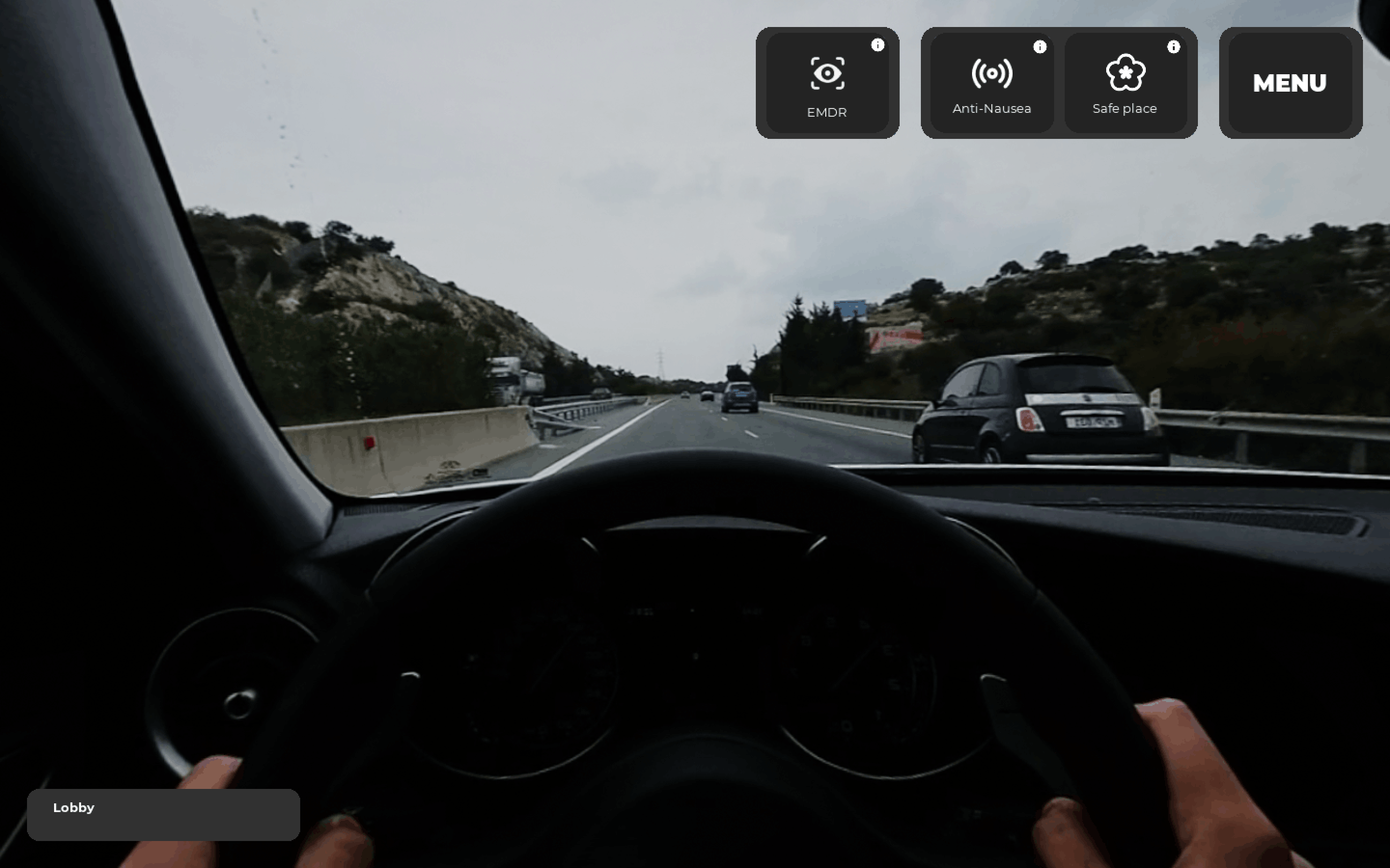 virtual reality therapy for driving phobia